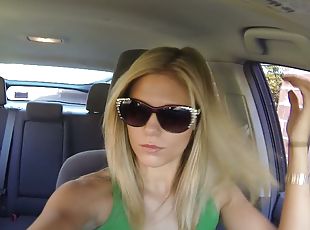 POV Home Movie of a Blonde Getting Fucked All Over the House