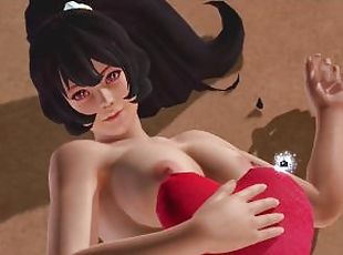 Dead or Alive Xtreme Venus Vacation Ayane Valentine's Day Heart Cushion Pose Nude Mod Fanservice App