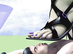 3d animated giant busty bitch grows while fuck