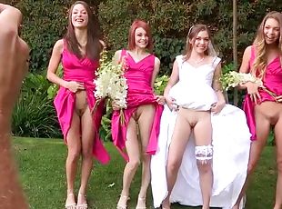 The wedding day ends up with the last lesbian foursome