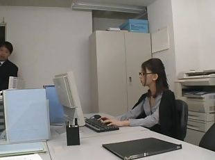 asiatique, lunettes, bureau-office, japonais, réalité