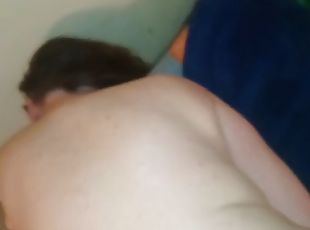 Taped open anal, plug attempt