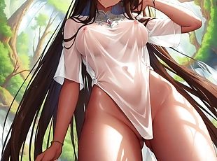 Erotic Hentai Anime Erotic Images Hentai Nude Brunette Showing Body