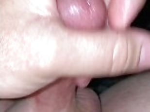 Relaxing and stroking hard cock to cum