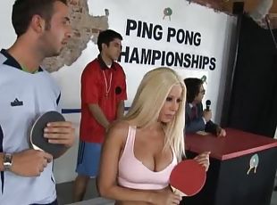 Kerian Lee Gives A Bit Of Ping Pong Sex To The Blonde Babe Gina Lynn