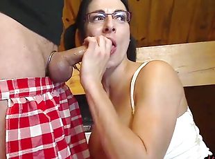 Beefy Tits Am Wife Nerd in Glasses - Big tits brunette mom in amateur hardcore