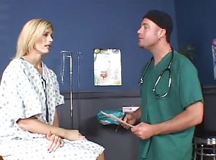 Darryl Hanah gets her pussy examined and fucked by a lewd doctor