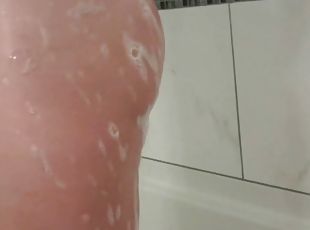 bañando, masturbación, coño-pussy, babes, cachonda, rubia, webcam, ducha
