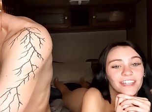 Amateur teen gets cumshot on her butts sucking all the ejaculate.mp4