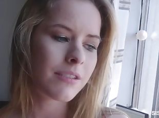 Lily ford got caught smoking by stepbro, so she fucked him to keep him silent