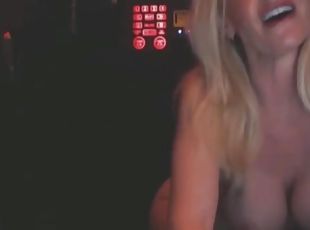 Glory Hole Blowjob In Disco Club And Facial