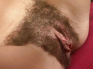 Promesita with hairy pussy enjoys while getting fucked hard