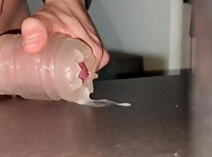 Fucking and cumming inside my wet flashlight like its your pussy