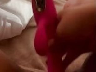 Asian slave fucks herself using a vibrator