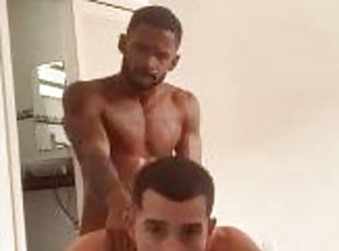 kylpy, amatööri, anaali, rotujen-välinen, kova-seksi, gay, musta, pari, brasilia, suihku