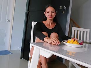 Hot Friends Wife Was Caught In Breakfast For Anal Crempie