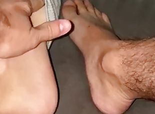 poilue, masturbation, amateur, gay, pieds, point-de-vue, fétiche, jambes