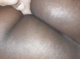 Ebony Wanted me to Make the Dildo Fuck Her
