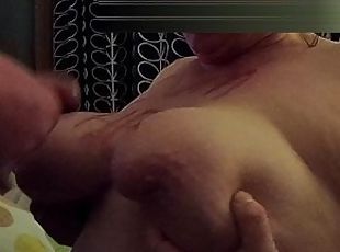 Cheating Neighbour Covers My Big Natural Tits In Cum