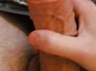 Teasing My 9 in Big White Cock