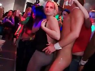 Hot party girls dancing and fooling around