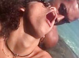 Intense sex with my girlfriend on the beach - Tiabrit