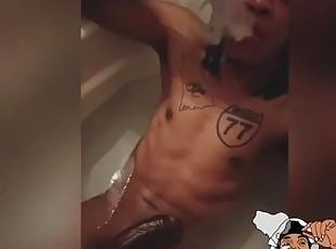 banyo-yapma, mastürbasyon-masturbation, amatör, siyahi-kadın, kocaman-yarak, mastürbasyon, tek-kişilik, sigara-içme, yarak