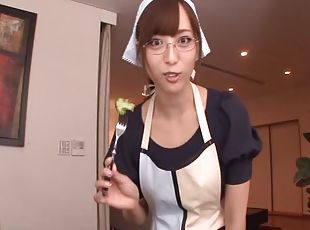 asiatisk, briller, pussy, hardcore, japansk, føtter, fingret-pretty