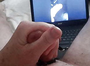 masturbación, polla-enorme, gay, corrida, británico, webcam