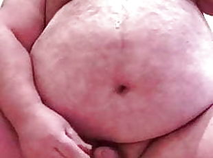 Big belly daddy cum and eat it