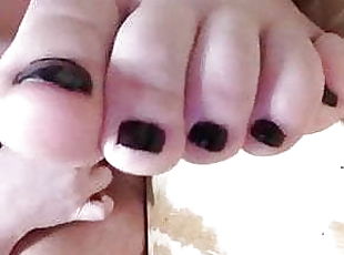 любительское, черные, стимуляция-пальцем, ножки, чулки, симпатичные, фетиш, пальцы-на-ногах