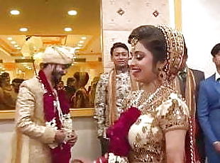 दुल्हन, मालिश, भारतीय, चुंबन, शादी, काउगर्ल, फेस-सिटींग