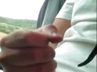 VERY RISKY Public Jerk Off on the BUS, Almost CAUGHT and then continued to CUM