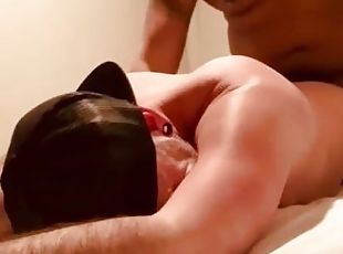 Getting fucked in a bathhouse