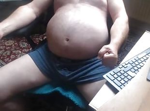 gigantisk, gravid, amatör, webbkamera, fetisch, ensam