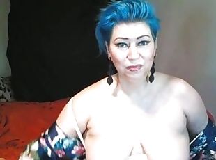 I fuck my bluehaired mature miracle for the delight of people! Drive your horny slut to madness!!!