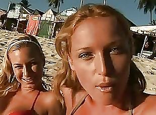 Spectacular Lesbian Blondes Get Anal Fucked and Facialized in an Outdoor Orgy