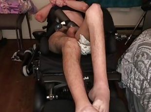Quadriplegic Spasming From Orgasm In Wheelchair