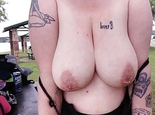 groß-titten, nippel, öffentliche, dilettant, erotisch-mutti, durchdringend, titten, fetisch, allein, tattoo
