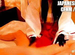 Post orgasm torture / Japanese Femdom CFNM Amateur Cosplay