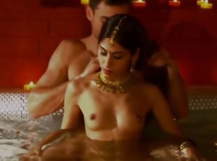bañando, delgada, hardcore, indio, pareja, erótico, tetitas