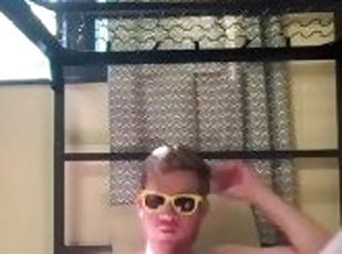 Coolest Dude Masturbating in Cool Yellow Sunglasses Because Hes Fucking Awesome