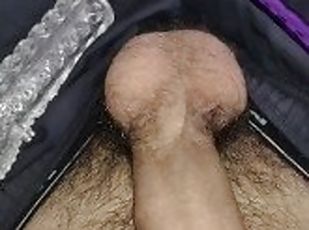 vibrating dildo around my cock