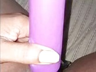 So horny I had to use two toys on my wet pussy/BBW stuffing pussy