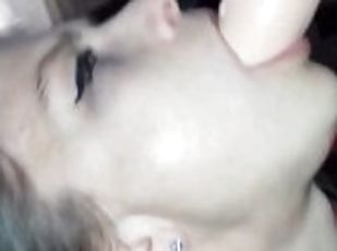 Dirty crazy hotwife mouth fucked with dirty talkings