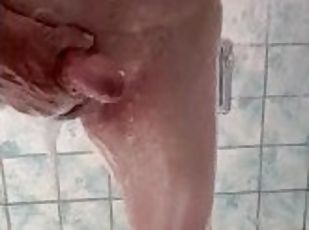 Early morning Jackoff session in the shower