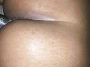 Fucking thick ebony teen thot while her boyfriend out with his homeboys