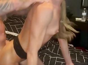 Hot hard bodied petite girl sucks dick like a pro and takes a pounding ????????????