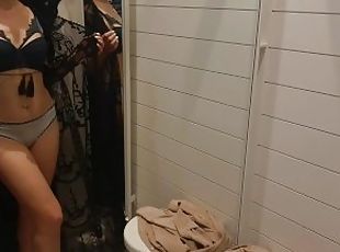 Watching a Sexy Girl in a Fitting Room