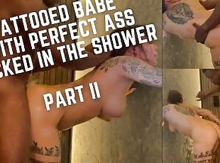bañando, amateur, babes, interracial, negra, follando-fucking, perfecto, ducha, blanca, tatuaje